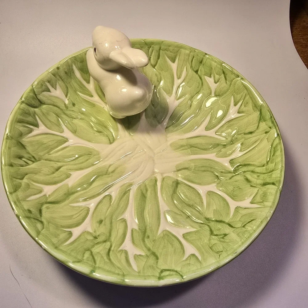 WCL White Bunny Green Lettuce 8 1/2